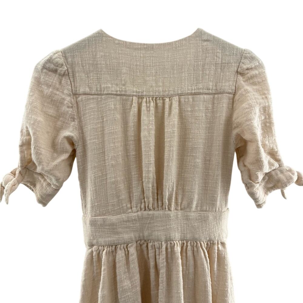 Free People Love of My Life Cotton Gauze Prairie Festival Midi Dress Ivory Boho - Picture 8 of 11